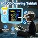 MoLingvora Drawing Tablet with Bilingual Flashcards for Kids Spanish English Talking Flash Cards LCD Writing Pad Board Pocket Speech for Toddlers Learning Toy Gift for Boys Girls Spanish Blue - Image 4
