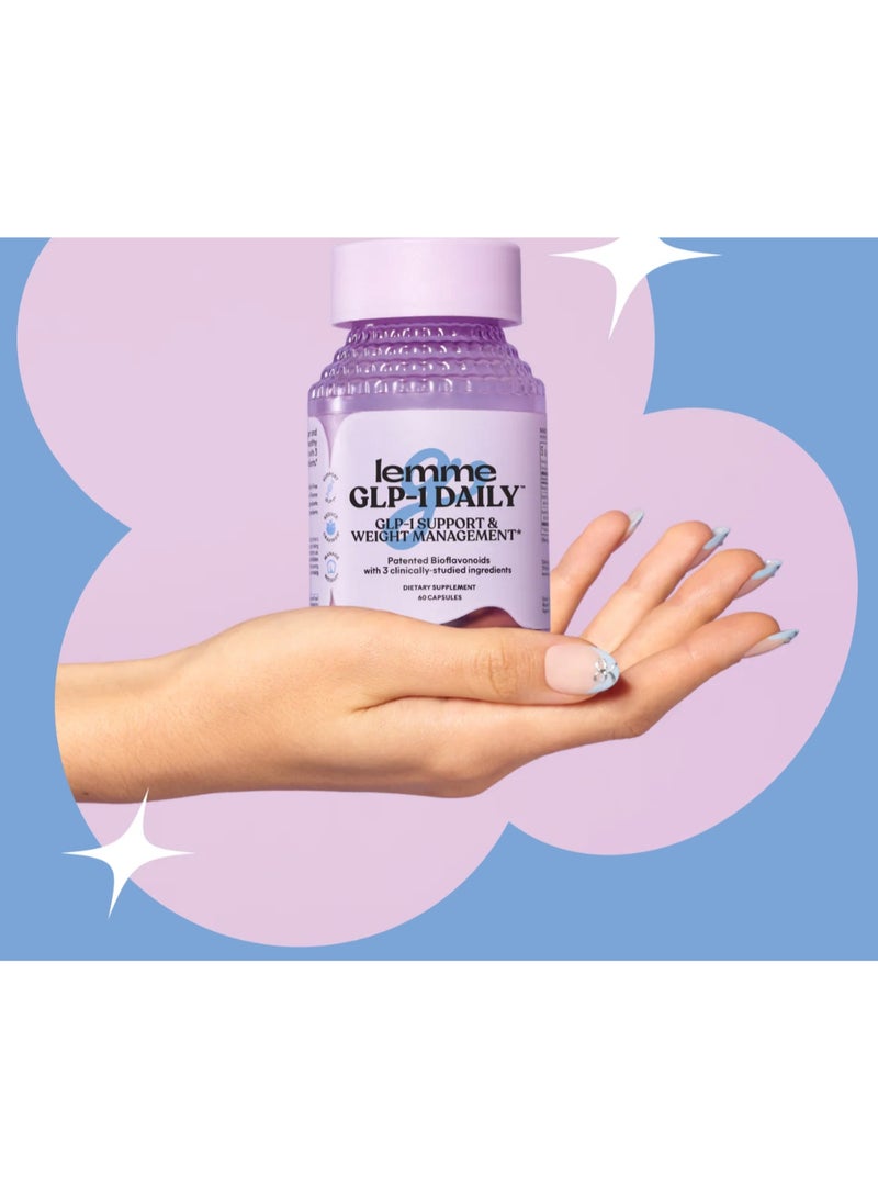 ليمي  Lemme, GLP-1 Daily™، إدارة الوزن، الرغبة الشديدة في تناول الطعام وحرق الدهون، 60 كبسولة - Image 4