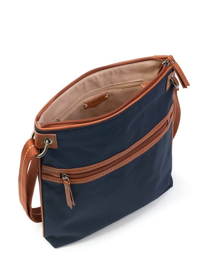 The Sak Esperato Nylon Flat Crossbody in Eco Twill, Adjustable Repreve Webbing Strap, Navy - Image 3