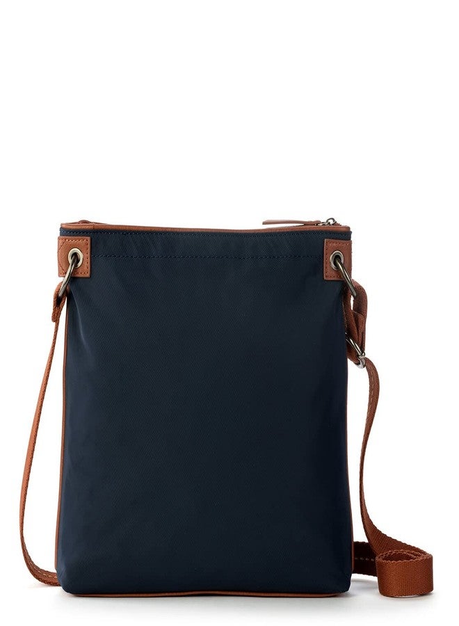 The Sak Esperato Nylon Flat Crossbody in Eco Twill, Adjustable Repreve Webbing Strap, Navy - Image 4