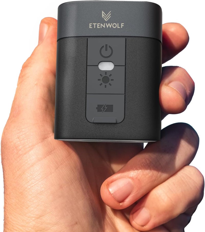ETENWOLF AIR 3 Air Pump for Inflatables with 2600 mAh Battery & Camping Light, Ultra-Fast and Mini Electric Air Pump, Inflate Deflate for Air Mattress, Pool Floats, Vacuum Storage Bags - Image 1