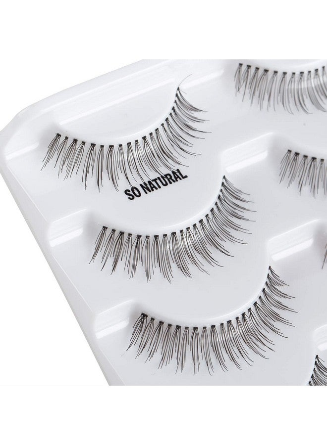 Alice Lashes 110 Natural Hand Knotted False Eyelashes 5 Pairs Multipack - Image 5