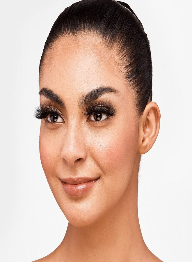 iEnvy i•ENVY False Eyelashes Real Mink Lashes Dramatic Long Eyelashes (Champagne Pink) - Image 3