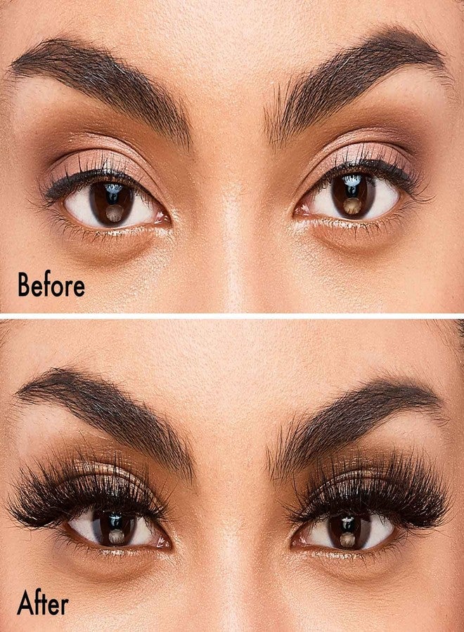 iEnvy i•ENVY False Eyelashes Real Mink Lashes Dramatic Long Eyelashes (Champagne Pink) - Image 2