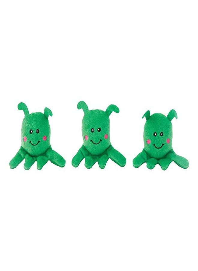 ZippyPaws Zippy Paws Zippy Burrow Aliens in UFO Dog Toy - Interactive Hide-and-Seek Plush Puzzle Toy with Squeaky Aliens - Image 4