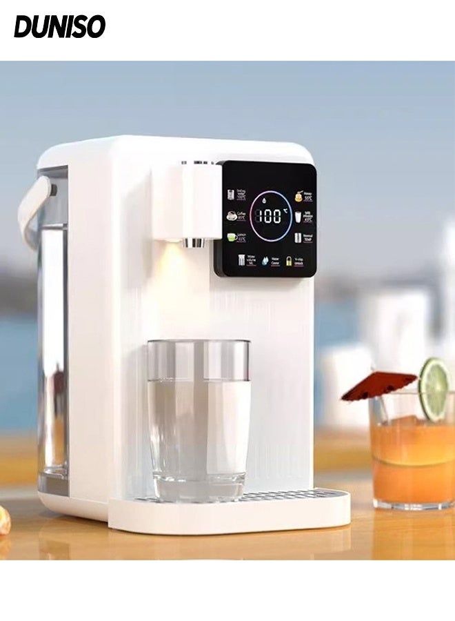 DUNISO 3.5L Multifunctional Water Dispenser Countertop Water Filter Instant Hot Water Dispenser with Removable Tank 6 Temperature Settings Rapid Heating Reverse Osmosis System Countertop Water Filter Bottleless Countertop Water Cooler Dispenser Ideal for Home Office Kitchen, Black - Image 1