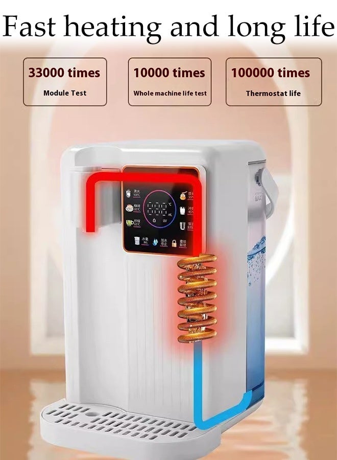 DUNISO 3.5L Multifunctional Water Dispenser Countertop Water Filter Instant Hot Water Dispenser with Removable Tank 6 Temperature Settings Rapid Heating Reverse Osmosis System Countertop Water Filter Bottleless Countertop Water Cooler Dispenser Ideal for Home Office Kitchen, Black - Image 2