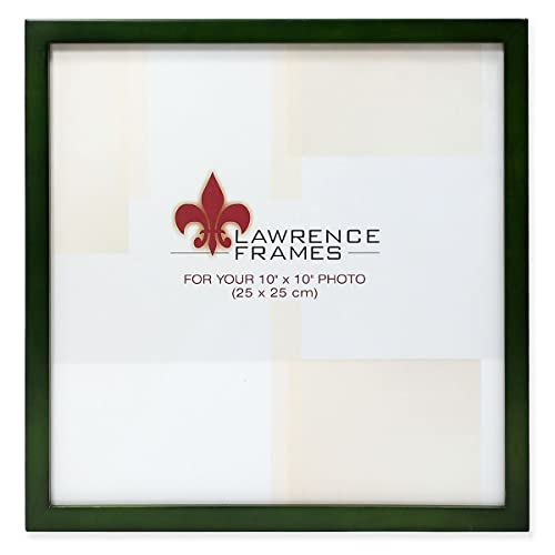 Lawrence Frames Collection Wood Picture Frame Gallery, Green, 10x10 - Image 1
