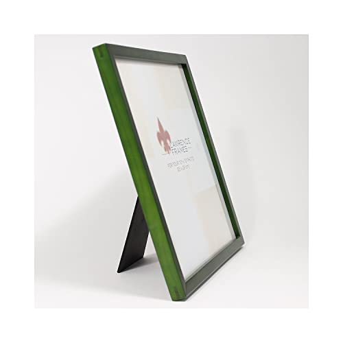 Lawrence Frames Collection Wood Picture Frame Gallery, Green, 10x10 - Image 2