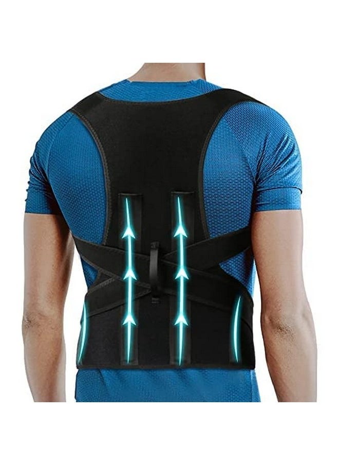 Beauenty - Back Brace and Posture Corrector for Unisex, Back Straightener Scoliosis and Hunchback Correction Back Pain Spine Corrector Back Support Adjustable Breathable Posture Trainer for Back and Shoulder (M) - Image 1