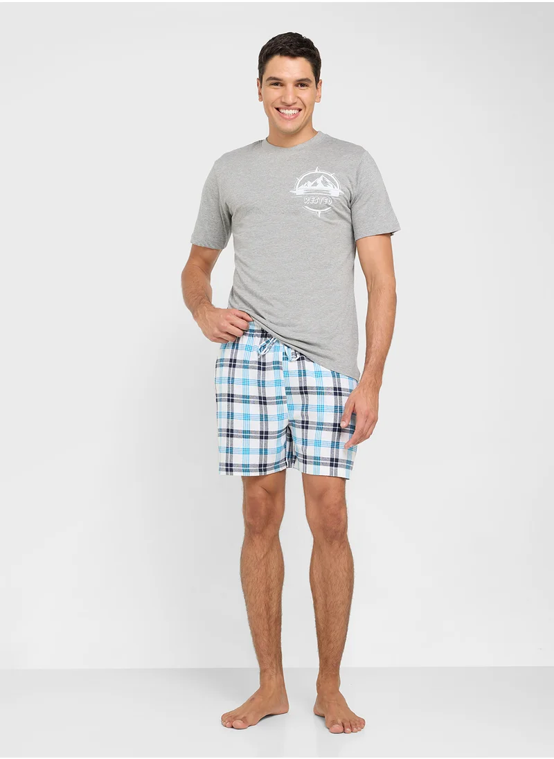 سفنتي فايف Nightwear T-Shirt & Shorts Sets
