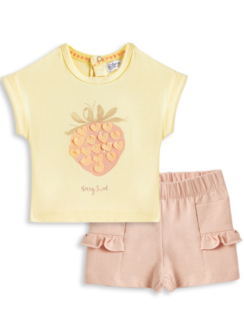 Dirkje girls 2 pce set- Top and Shorts - Image 1