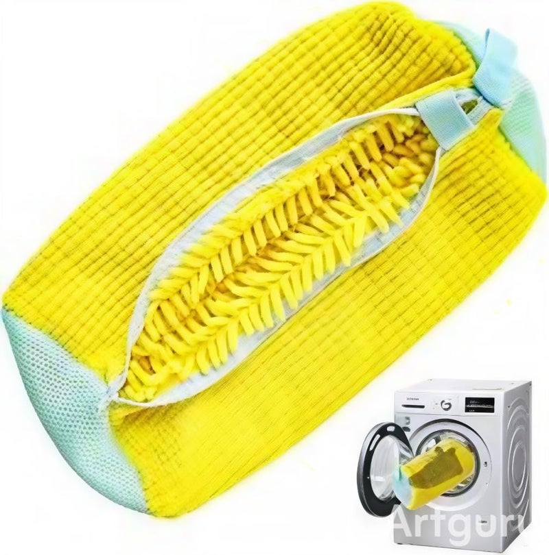Reusable Hanging Shoe Wash Bag for Washing Machine and Dryer – Shoe Protection Bag for All Types and Sizes with Durable Design and Ensures Safe and Effective Cleaning – 1 Piece Color May Vary - Image 1