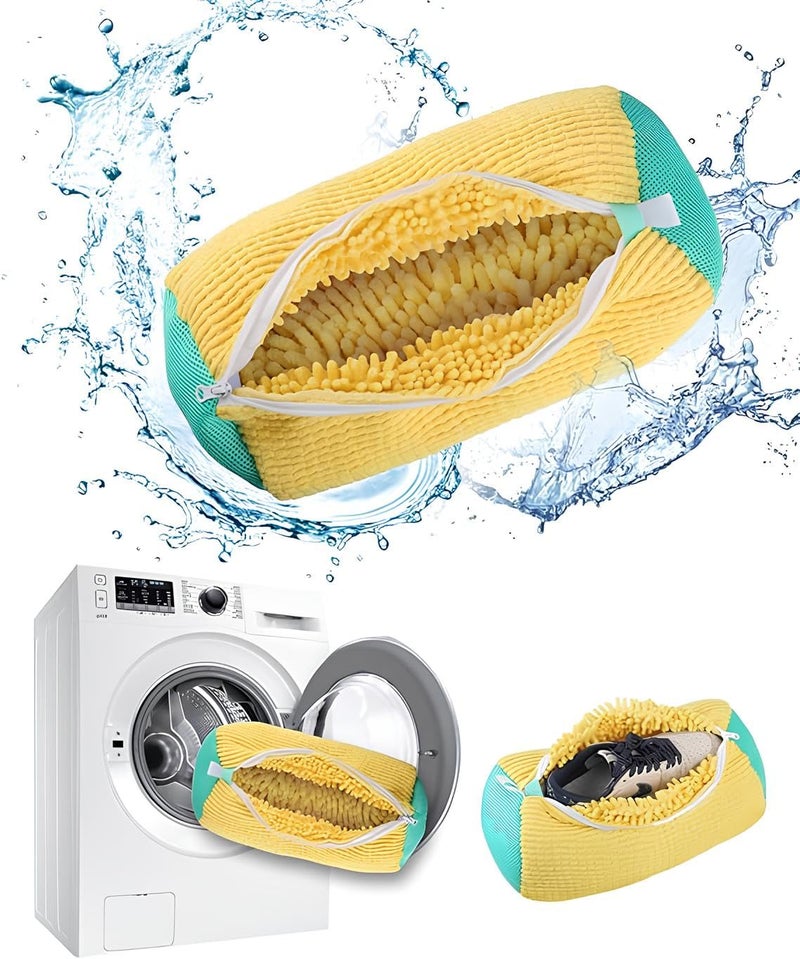 Reusable Hanging Shoe Wash Bag for Washing Machine and Dryer – Shoe Protection Bag for All Types and Sizes with Durable Design and Ensures Safe and Effective Cleaning – 1 Piece Color May Vary - Image 2