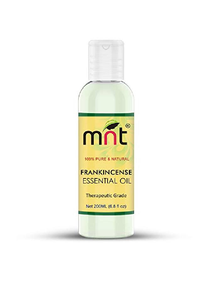 MNT Frankincense Essential Oil (200ml) 100% Pure l & Undiluted Therapeutic Grade & Aromatherapy for ace l Revitalizer & Aging Skin  - Image 1