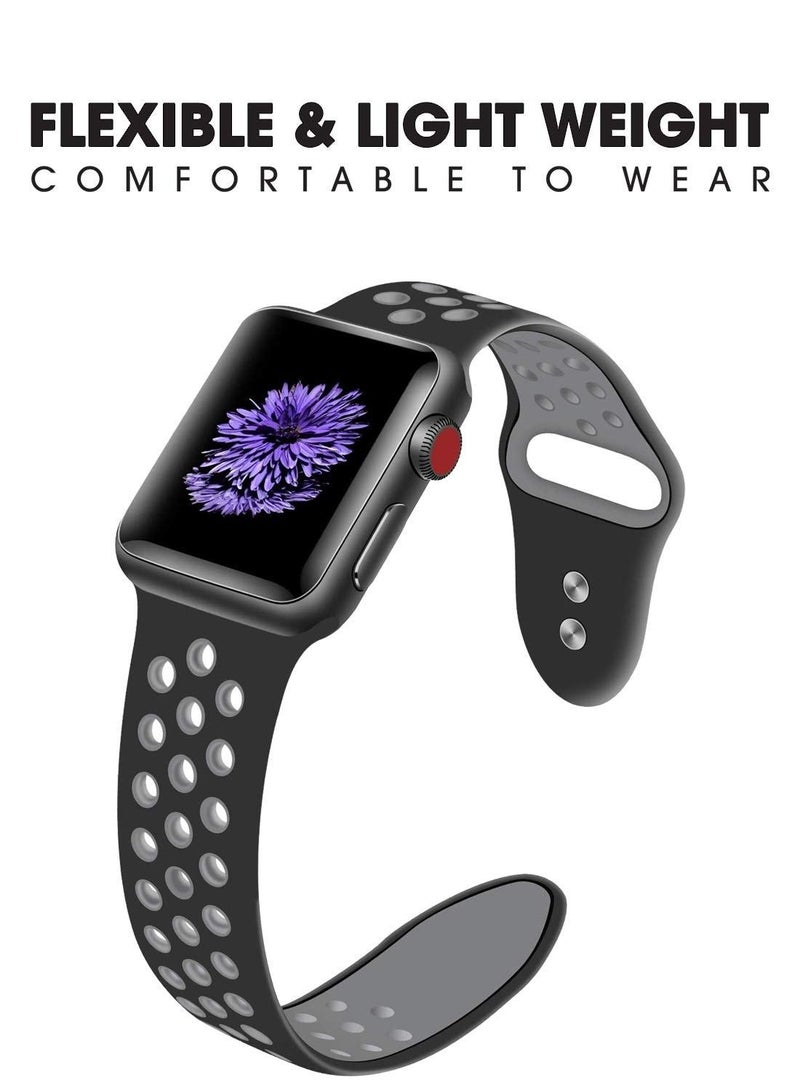 GULFLINK Silicone Watch Band 220mm Length for Apple iWatch 42/44/45 mm - Image 4
