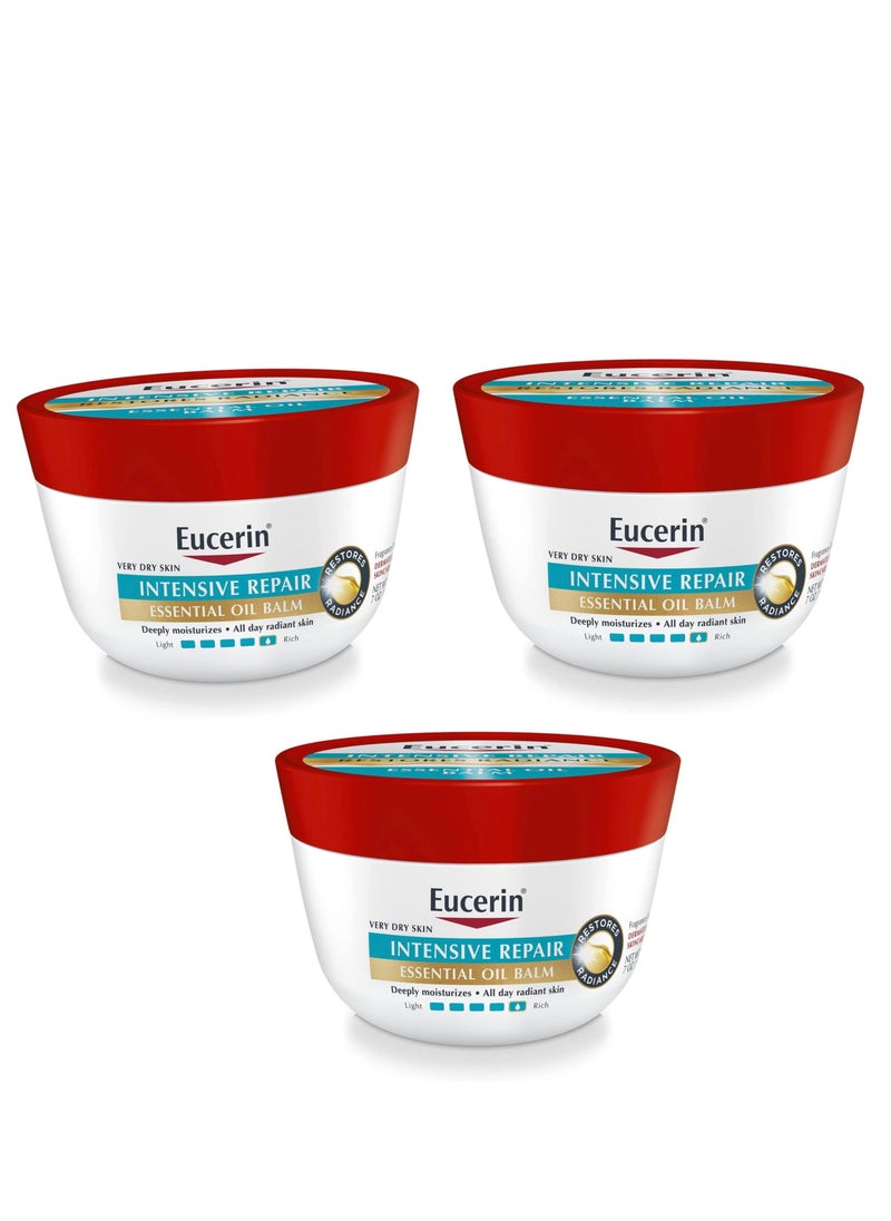 Eucerin Intensive Repair Essential Oil Balm, Body Balm for Very Dry Skin with Skin Essential Oils Shea Butter and Sunflower Oil, 7 Oz (3 pieces)  - Image 1