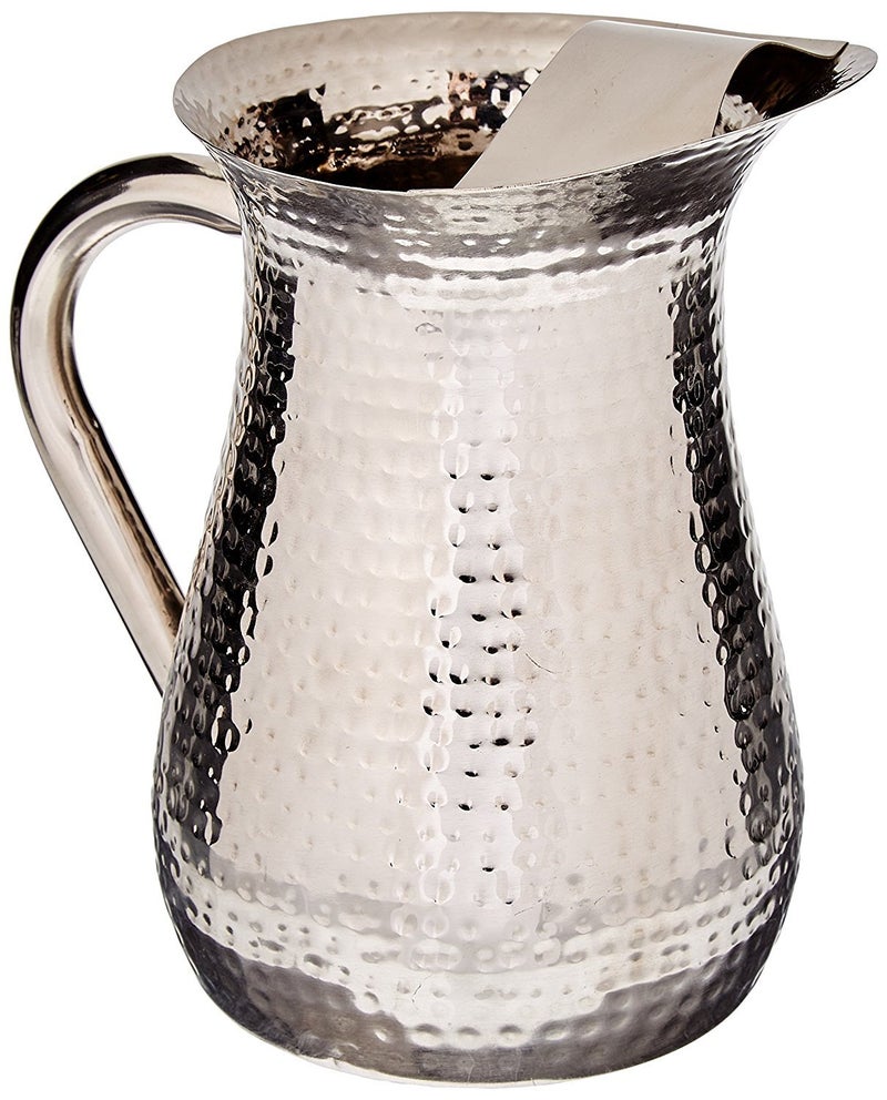 Elegance Hammered 72Ounce Stainless Steel Pitcher