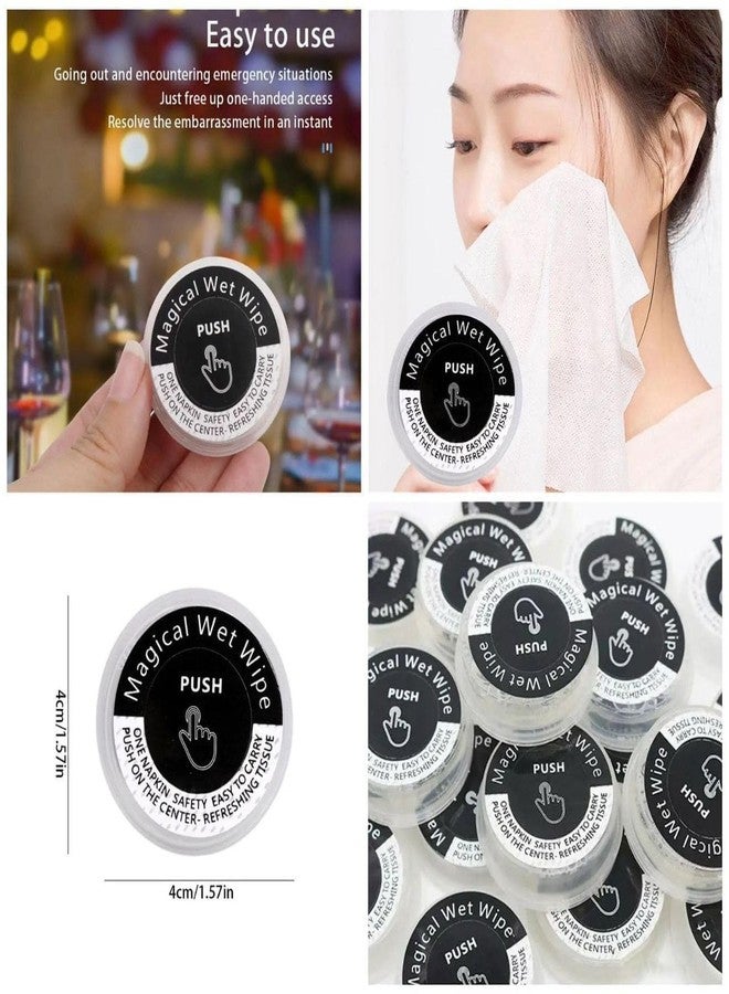 RuvAm Magical Hand Wipes,Pressed Portable Wet and Dry Wipes,Disposable Press Disinfection Wet Towel Pocket Washcloth Napkin Portable Press Hand Coin Tissue Wipes (Magical Wet Wipe 15 Pcs) - Image 5