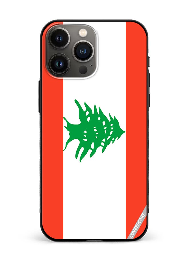 Protective Case Cover For Apple iPhone 13 Pro Lebanon Flag Design Multicolour