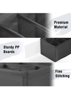 Excefore 3 Pack Closet Underwear Storage Organizer, Dresser Drawer Divider and Foldable Storage Boxes for Socks, Blets, Ties and Panties  - Image 2