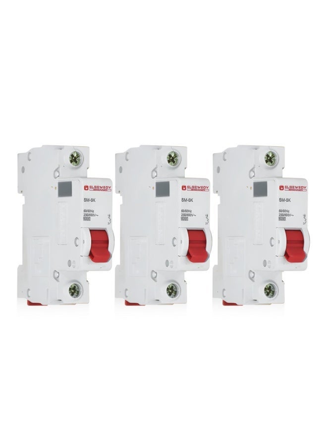 ELSEWEDY Miniature Circuit Breaker (3 Pieces) - Image 1