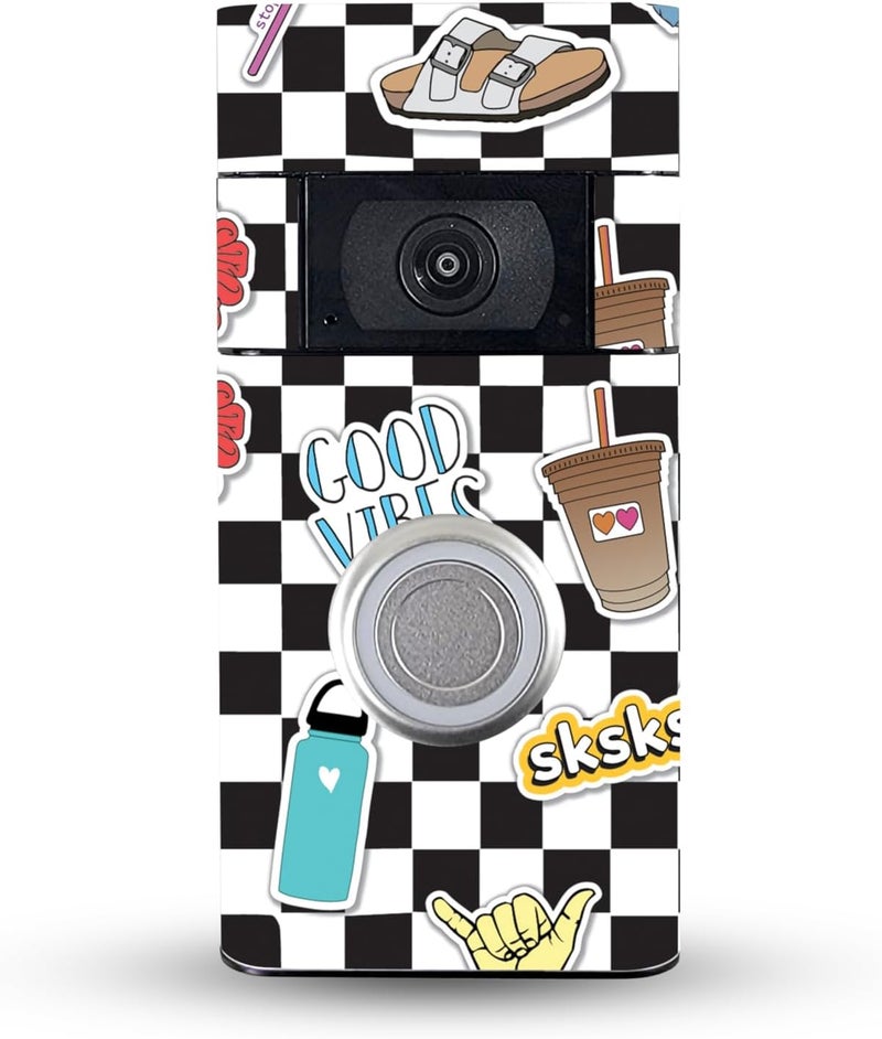 MightySkins Skin Compatible with Ring Video Doorbell (2nd Generation) - VSCO7 | Protective, Durable, and Unique Vinyl Decal wrap Cover | Easy to Apply, Remove, and Change Styles