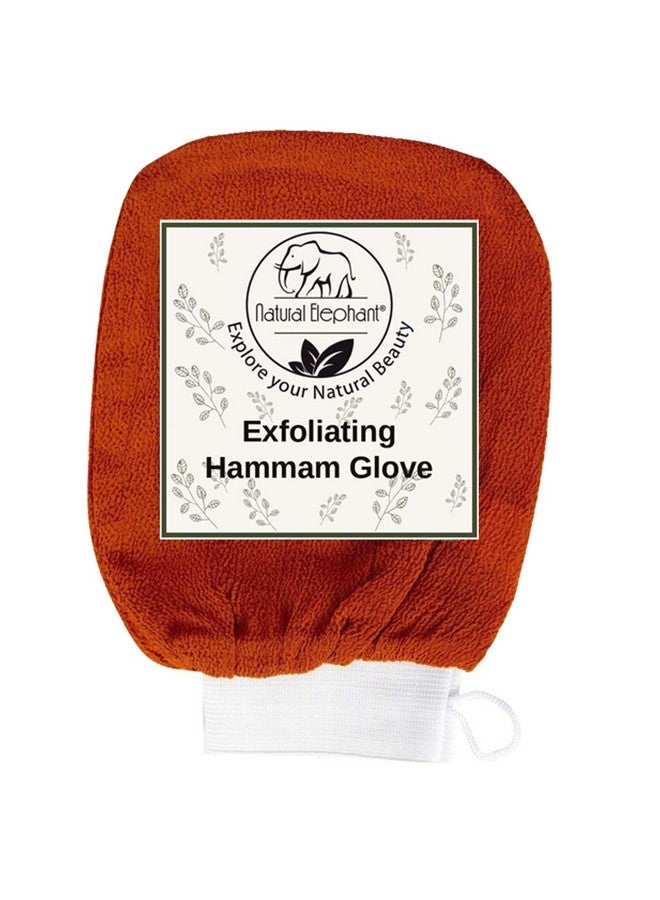 Natural Elephant Natural Elephant Exfoliating Hammam Glove - Face and Body Exfoliator Mitt (Burnt Orange (Pack of 5))  - Image 2