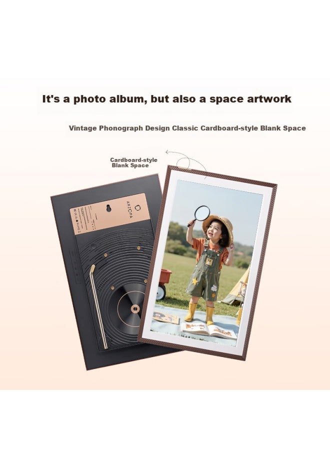 ترقية التكنولوجيا المبتكرة Arzopa 15.6-inch إطار صورة إلكتروني رقمي إطار سحابي ذكي ألبوم إلكتروني للصور والفيديو قابل للعب باللمس للطاولة/التثبيت على الحائط D15 توصية هدية عطلة - Image 3