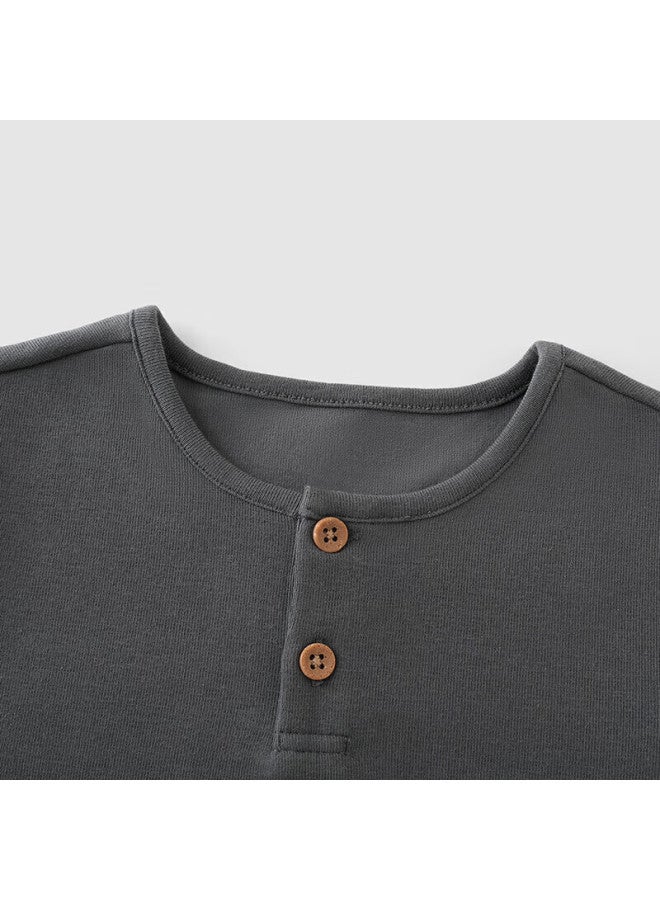 Yeehoo Kids T-shirt Spring And Autumn Long Sleeve Outdoor Boys Solid Color Casual Girls Pullover - Image 4