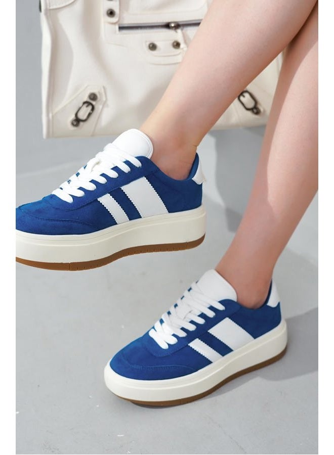 Project Cloud Platform Sneakers for Women - Lightweight Memory Foam Insole Fashion Sneakers for Women Footwear - Non-Slip Womens Sneakers Platform Shoes Women's Fashion (Nita), Blue, 11 - Image 2