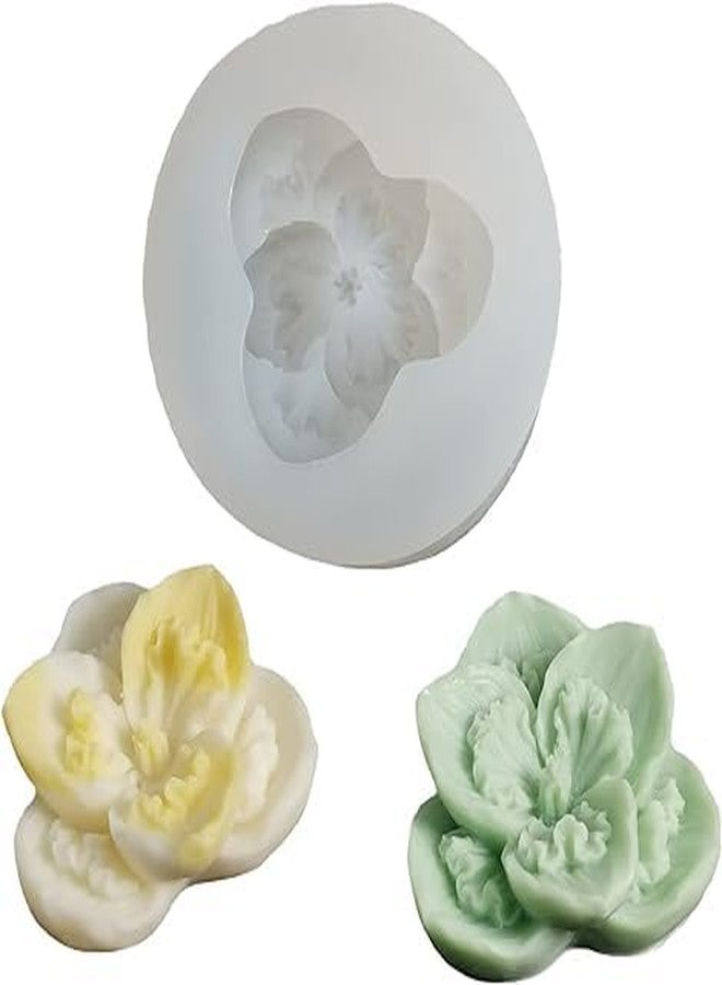 MATIN IMPEX Rose Flower Silicone Candle Mold Soap Fondant Cake Chocolate Candy Baking Plaster Epoxy Resin Clay Mold (WCM394) - Image 1