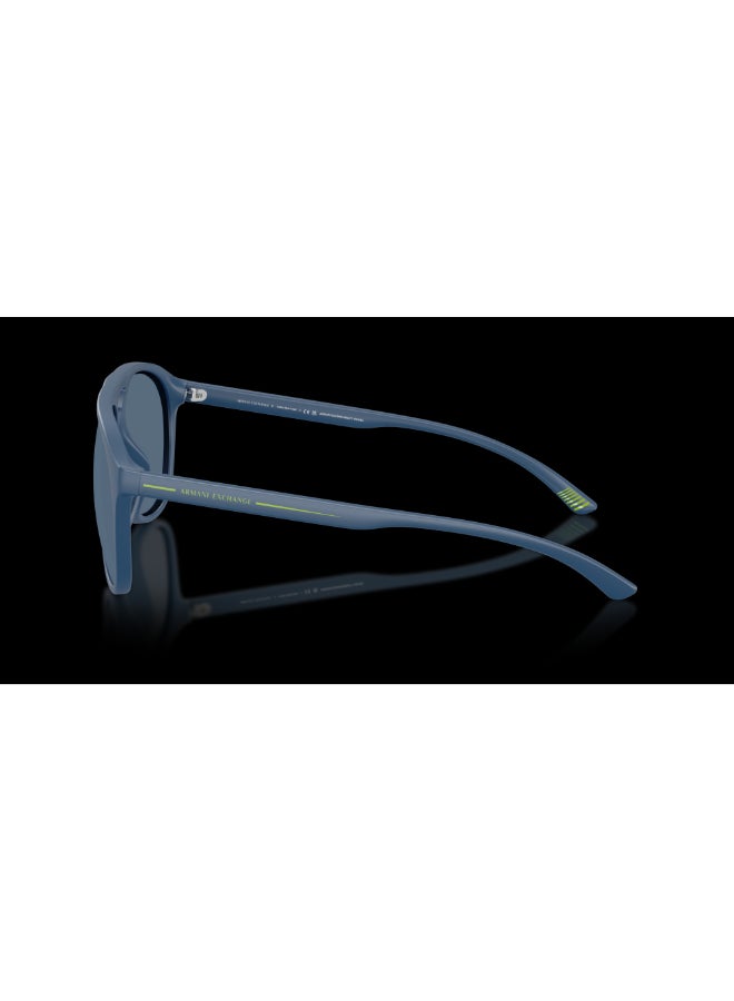 Armani Exchange نظارات شمسية للرجال من أرماني إكستشينج - AX 4156SU - حجم العدسة: 59 مم - أزرق داكن غير لامع - Image 2