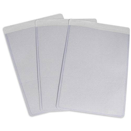 C-Line Self-Adhesive Shop Ticket Holders, 5 x 8 Inches, Clear, 50 per Box (70058) - Image 5