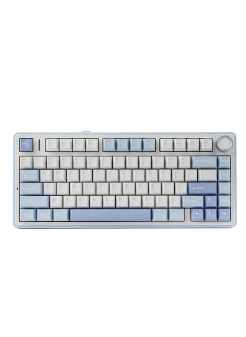 F75 Mechanical Keyboard RGB Crescent Switch Hot Swappable Gaming Keyboard with Bluetooth/2.4GHz/Wired