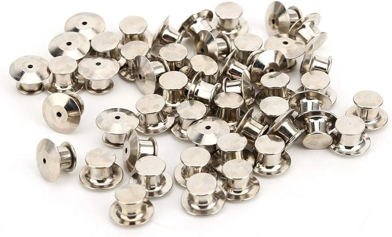 Fydun QXZ6 Flat Head Card 50pcs Brooch Pin Backs Locking Fastener Champagne Acrylic - Image 2