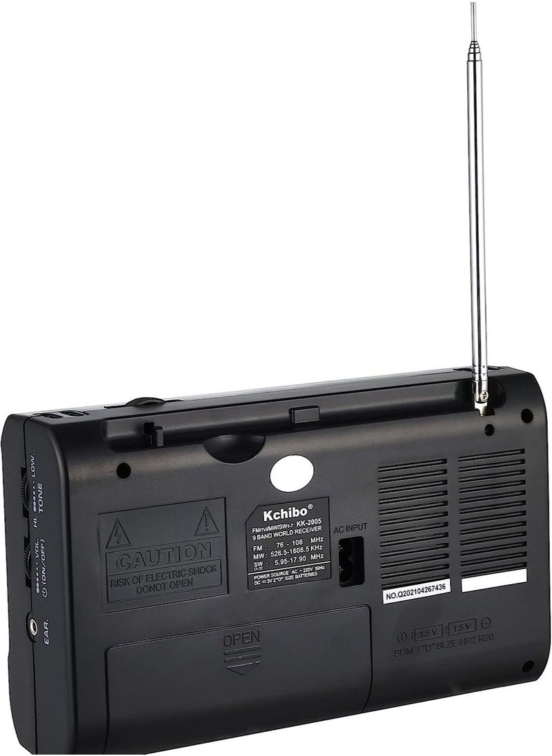 Generic - Radio 9 Bands KK-2005 Black Color - Image 1