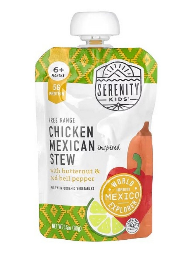 SERENITY KIDS Chicken Mexican Inspired Stew with Butternut and Red Bell Pepper 6 Months 3.5 oz 99 g - Image 1