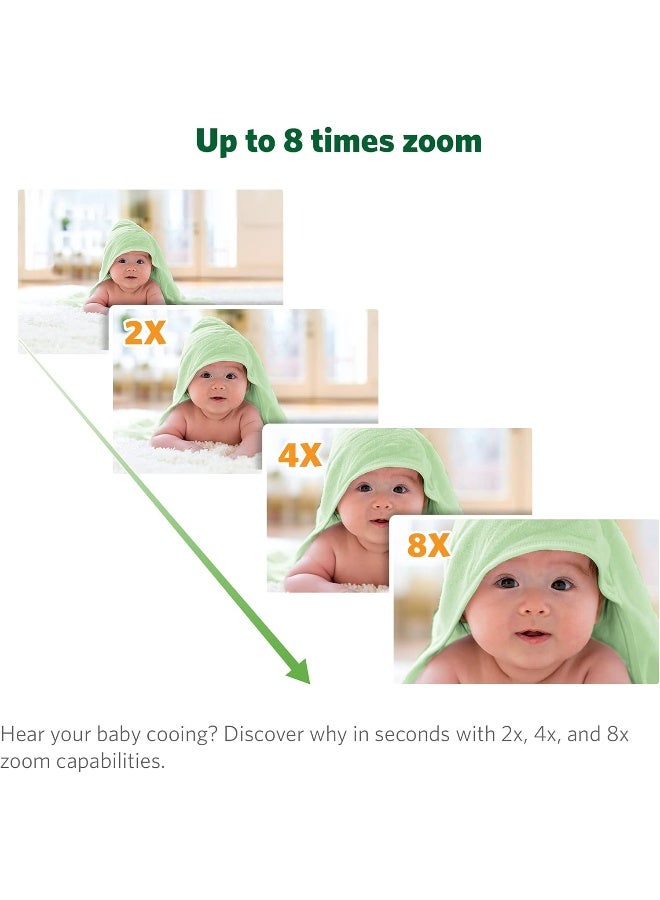 LeapFrog LF930HD Baby Monitor, 7â€ 720p HD Display, Video Baby Monitor with Camera and Audio, 1080p Smart Remote Access, 360Â° Pan & Tilt, Color Night Light & Vision, Two-Way Intercom - Image 5