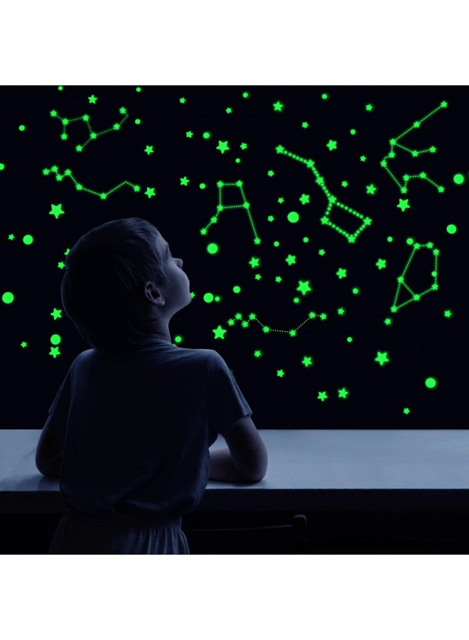 GLOCARNIVAL Realistic Tiny 3D Domed Glow in The Dark Stars, 826pcs Glow Dots and Stars, Adhesive Glow Stars for Kids Bedroom,Luminous Stars Stickers Create a Realistic Starry Sky,Room Decor,Wall Stickers - Image 1