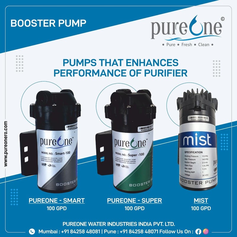 PUREONE PUREONE 100 GPD RO BOOSTER Pump Super Black  - Image 2