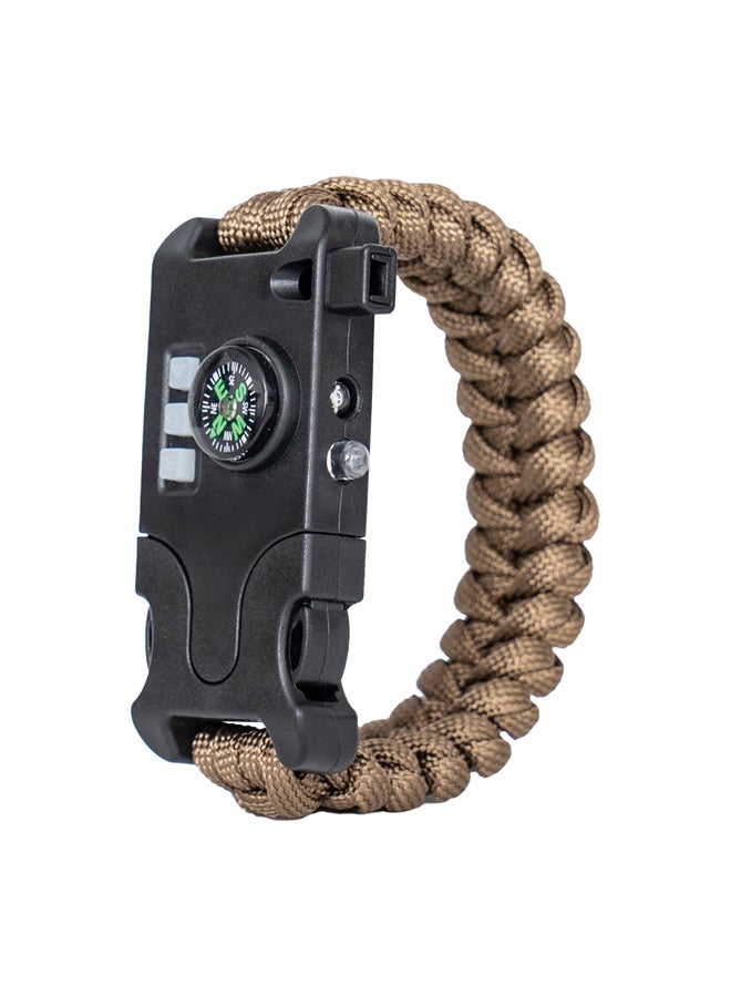 AL SANIDI Multi -functional survival bracelet, Size 24*3.8*1.5 Cm  - Image 1