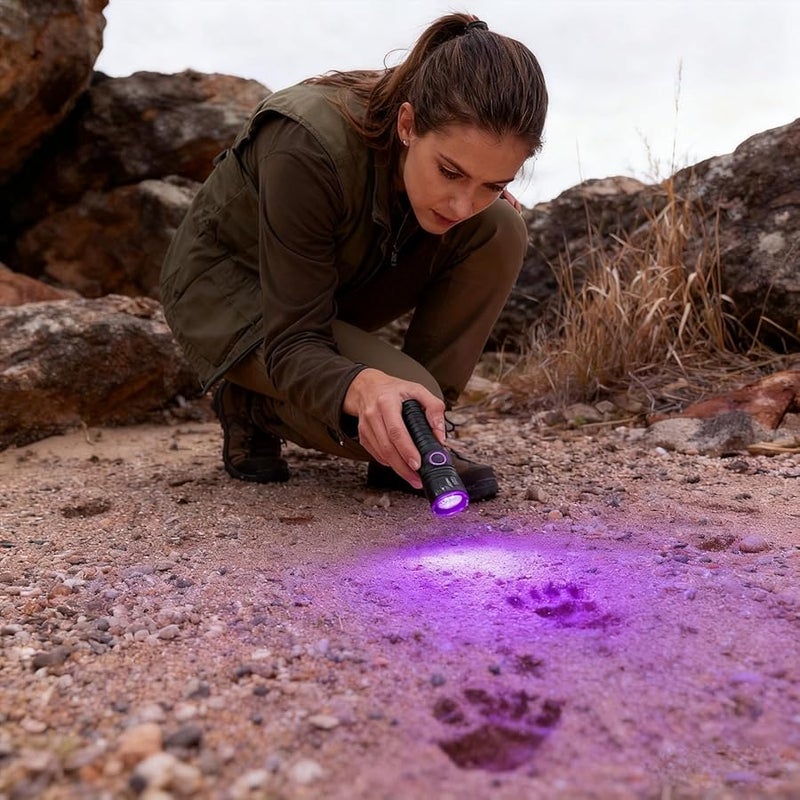 Rechargeable Blood Tracking Flashlight High Intensity LED Night Vision Trail Finder for Hunting Camping Outdoor Use - Image 3