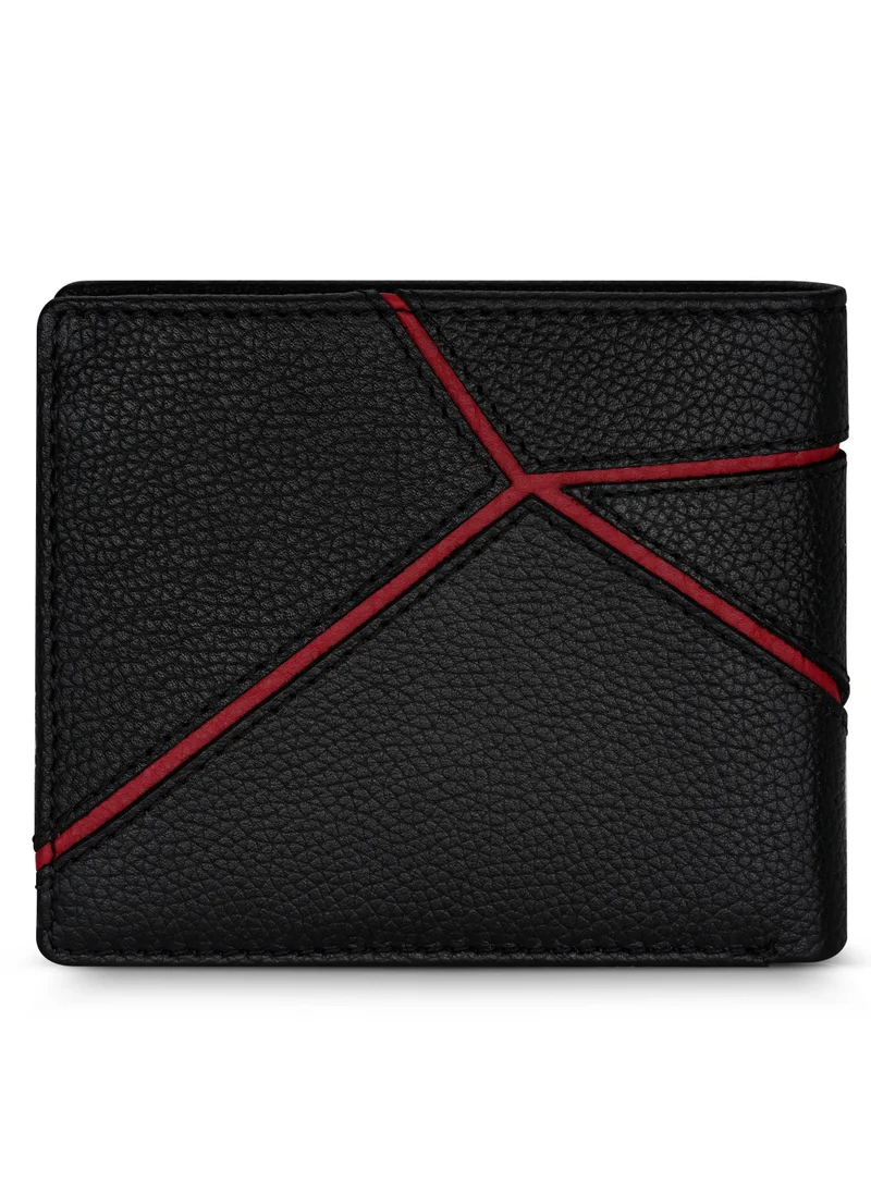 Ducati Corse Ducati Corse DTLGW2200702 Elegante Genuine Leather Wallet, Black, M, Casual