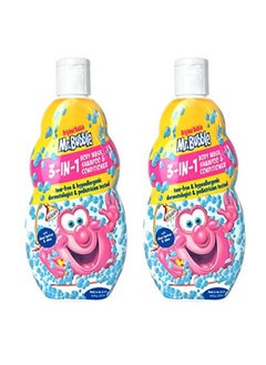 Mr. Bubble Kids 3In1 Shampoo Conditioner Body Wash Hypoallergenic Tear Free Bubble Gum Scented Gentle Formula Perfect For Sensitive Skin (Pack Of 2 Bottles 16 Fl Oz Each)  - Image 1