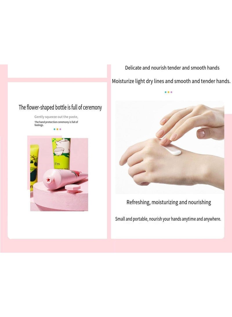 ChicAbode 10 Pack Hand Cream Gift Set, Flower Fragrance Hand Cream, Fruits Fragrance Hand Cream, Travel Size Hand Cream, Deeply Hydrating, Fast Absorption, Not Greasy, for Adults and Children, 30ml - Image 5