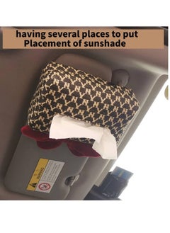 Generic Car Tissue Holder, Dispenser Organiser Rear Seat Headrest Hanging Tissue Box with Adjustable Shoulder Strap, Cute Car Interior Accessories for Office Home Car Decoration Storage, 1Pcs  - Image 5
