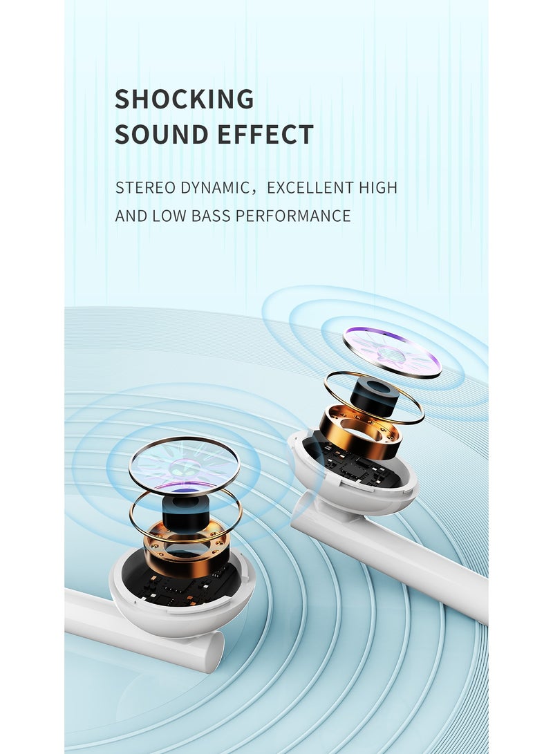 LANEX LE21 In-Ear Earphones with Microphone 3.5mm Plug Amazing Sound Effect Dynamic Stereo Sound High and Deep Bass Performance Excellent Sound Isolation and Noise Reduction Comfortable Wearing 120cm Color White - Image 3