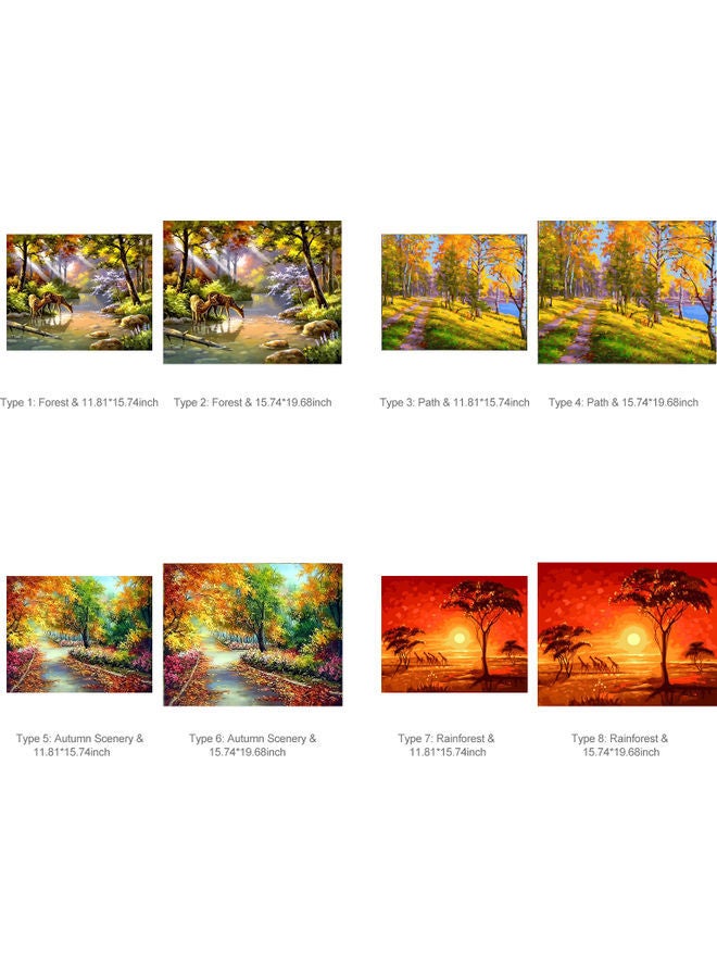 NIBEMINENT 16 x 20 Inch DIY Oil Painting on Canvas Paint Multicolour 22.00 3.00 15.00cm - Image 3