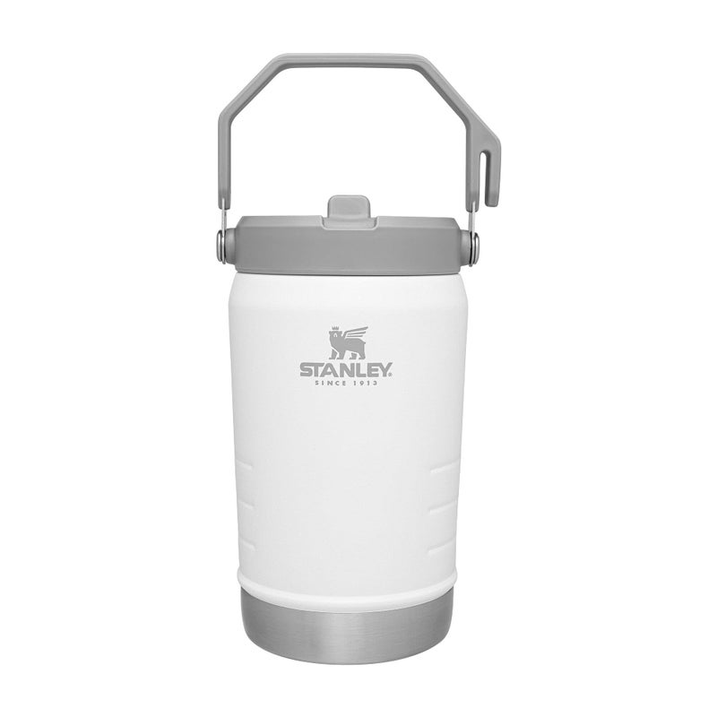 Stanley Stanley IceFlow Stainless Steel Water Jug with Straw  Vacuum Insulated Water Bottle for Home and Office  Reusable Tumbler with Straw Leak Resistant Flip  Polar  40OZ - Image 1